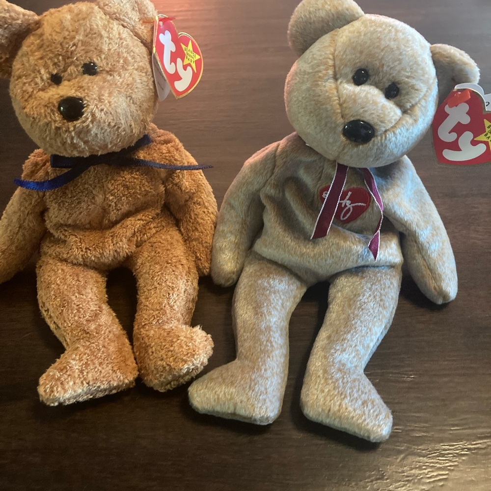 Ty beanie babies 1998-1999 rare tag error Bears